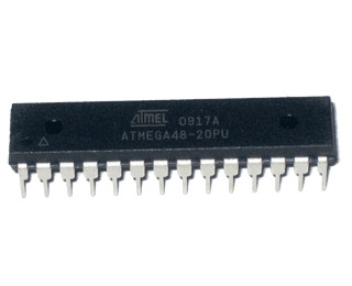 ATmega48-20PU, Микроконтроллер 8-Бит, AVR, 20МГц, 4КБ Flash [DIP28]