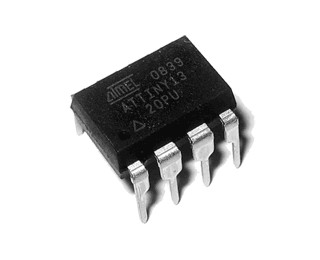 ATtiny13-20PU, Микроконтроллер 8-Бит, AVR, 20МГц, 1КБ Flash [DIP8]