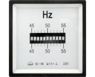 ЧМ 45-55Гц 220В reed (96х96), Щитовой прибор