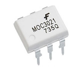 MOC3021, Оптопара с симисторным выходом 400В [DIP-6]