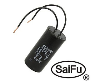 CBB60 10мкФ 450В, конденсатор пусковой с проводами