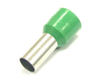 DN16012, Наконечник штыревой втулочный на провод зеленый (5,8х12мм)