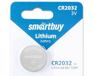 Батарейка CR2032, SMARTBUY Lithium 3В