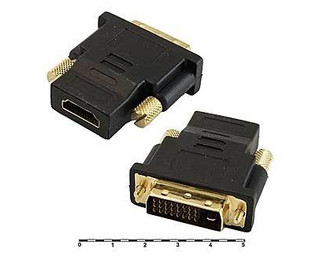 HDMI-DVI, Переходник HDMI F (19) - DVI M (24+1)