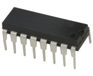 К561КП1, Двойной 4-х канальный мультиплексор [DIP-16]