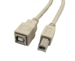 USB-B M USB-B F 1.8m, компьютерный кабель, удлинитель USB-B 1.8 метра