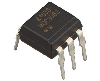 MOC3063, Оптопара с симисторным выходом 600В [DIP-6]