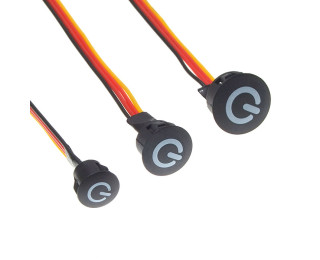 BTS 7-12V BLACK ф16 Dimming, Кнопка сенсорная
