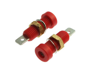 Z032 4mm Socket RED, Клемма