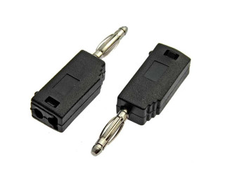 Z027 2mm Stackable Plug BLACK, Клемма