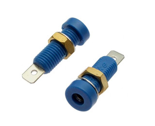 Z032 4mm Socket BLUE, Клемма