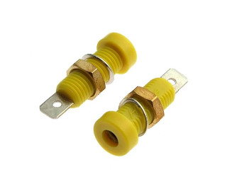 Z032 4mm Socket YELLOW, Клемма