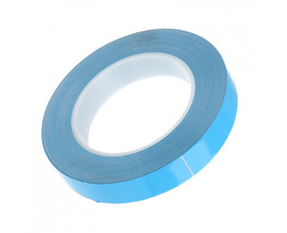 Двухсторонний термоскотч, голубого цвета на белой основе, 12 мм