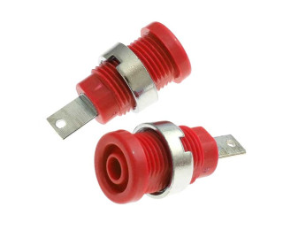 Z013 4mm panel jack RED, Клемма