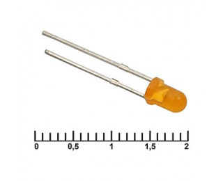 3 mm orange 30 mCd 20, Светодиод