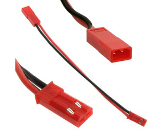 Разъем JST-PLUG папа-мама с проводом 22AWG, шнур переходный (10 см)