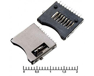 micro-SD SMD 10pin switch M, Держатель карт