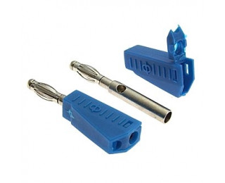 Z040 4mm Stackable Plug BLUE, Клемма