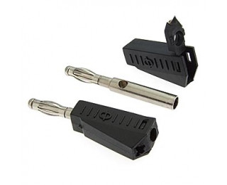 Z040 4mm Stackable Plug BLACK, Клемма
