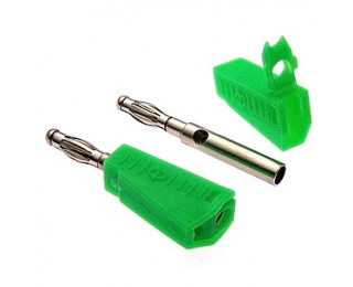 Z040 4mm Stackable Plug GREEN, Клемма