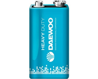 Батарейка КРОНА, DAEWOO Heavy duty 9В (солевая)