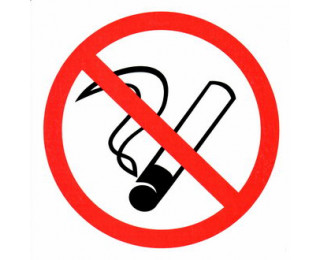 Курить запрещено 200х200, Информационный знак