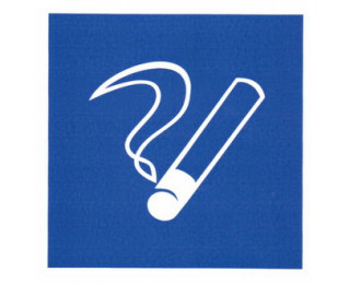 Место курения ПВХ 200х200, Информационный знак