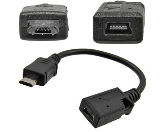 MiniUSB-F to micro USB-M 0.1m, Компьютерный шнур