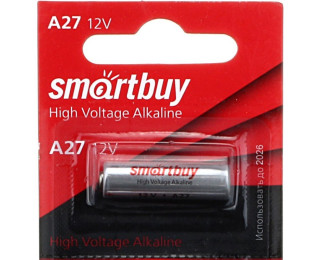 Батарейка A27, SMARTBUY 27A 12V (алкалиновая) Для брелоков сигнализации