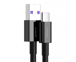 Кабель USB - USB Type-C Baseus для быстрой зарядки, 66Вт, 1м, черный (CATYS-01)