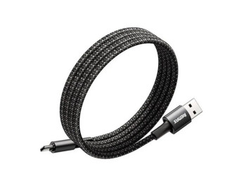 Кабель USB - USB Type-C Remax C02-AC для быстрой зарядки, 66Вт, 1.2м, черный (магнитное крепление)