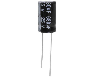 680 UF 25V 105*C 10*17 (JWCO), Конденсатор