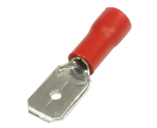 MDD1.25-250, Клемма ножевая изолированная красная