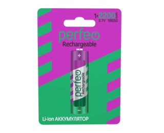 Аккумулятор Perfeo 18650 Li-ion, 3.7В, 2200mAh