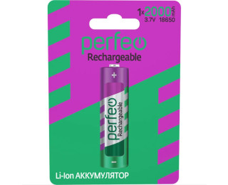 Аккумулятор Perfeo 18650 Li-ion, 3.7В, 2000mAh