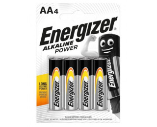 Батарейки AA (пальчиковые), Energizer ALKALINE POWER (щелочные) 1.5В 4 шт. в блистере