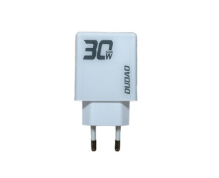 Сетевое зарядное устройство для телефона DUDAO A30EU 30W 2USB-C + USB-A (быстрая зарядка)