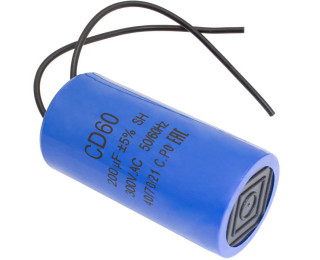 CD60 200uF 300V WIRE, Конденсатор