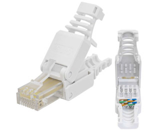 RJ45 (TP-8P8C) Cat5E быстрозажиной, Разъем