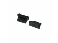 Rubber plug microUSB 01 black, Разъем USB