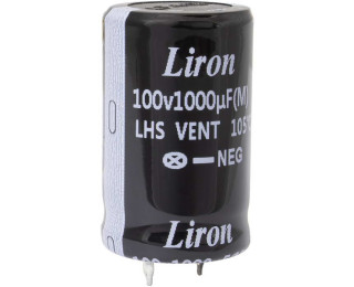 1000 UF 100V 105*C 22*35 Liron, Конденсатор
