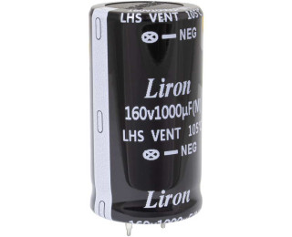 1000 UF 160V 105*C 30*35 Liron, Конденсатор