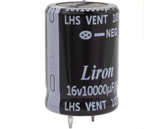 10000 UF 16V 105*C 22*30 Liron, Конденсатор