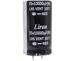 10000 UF 35V 105*C 25*45 Liron, Конденсатор