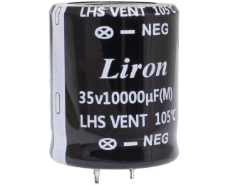 10000 UF 35V 105*C 30*35 Liron, Конденсатор