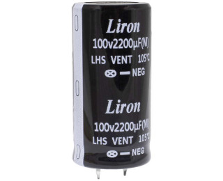 2200 UF 100V 105*C 25*50 Liron, Конденсатор