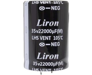 22000 UF 35V 105*C 35*50 Liron, Конденсатор