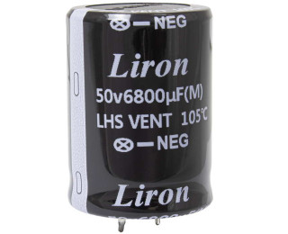 6800 UF 50V 105*C 30*40 Liron, Конденсатор