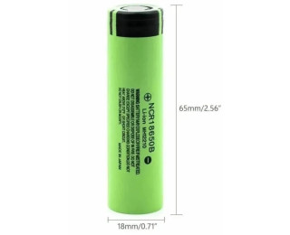Аккумулятор Liitokala NCR18650B Li-ion, 3.7В, 3400mAh (с защитой)