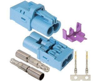 FAKRA Mini (HFM) 1x2 TYPE Z-J, Разъем FAKRA